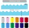 12 Rolls 393.6 Feet Scalloped Bulletin Board Borders Multicolor Classroom Borders
